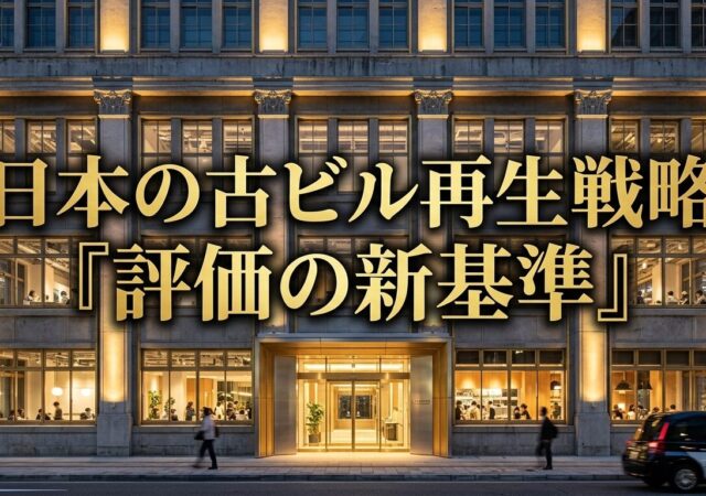 ２２，日本の古ビル再生戦略『評価の新基準』