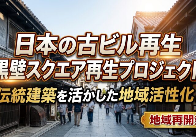 ２４，日本の古ビル再生『黒壁スクエア再生プロジェクト』